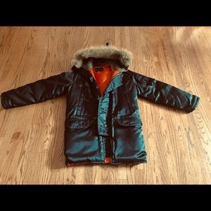 Men’s Parka (34 )darkening on lining -vintage